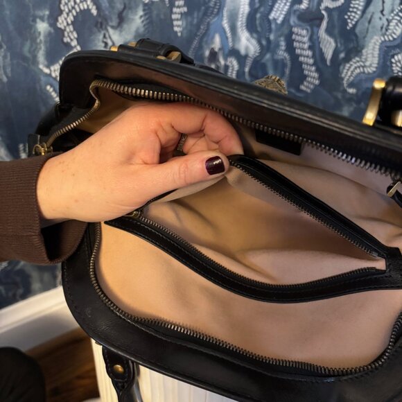 Gucci Re (Belle) Top Handle Bag Black Calf Skin - Picture 4 of 6